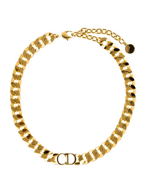 christan dior gold chain necklace|christian dior necklace price.